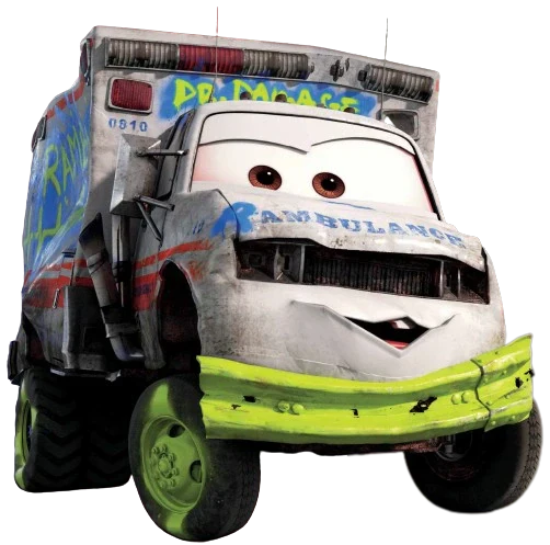 Dr. Damage : l’ambulance du Crazy Eight (Cars 3)