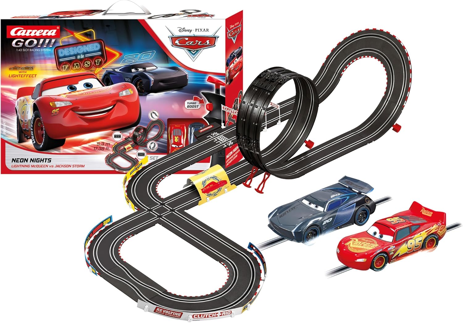 Circuit Cars Electrique - Flash McQueen vs Jackson Storm