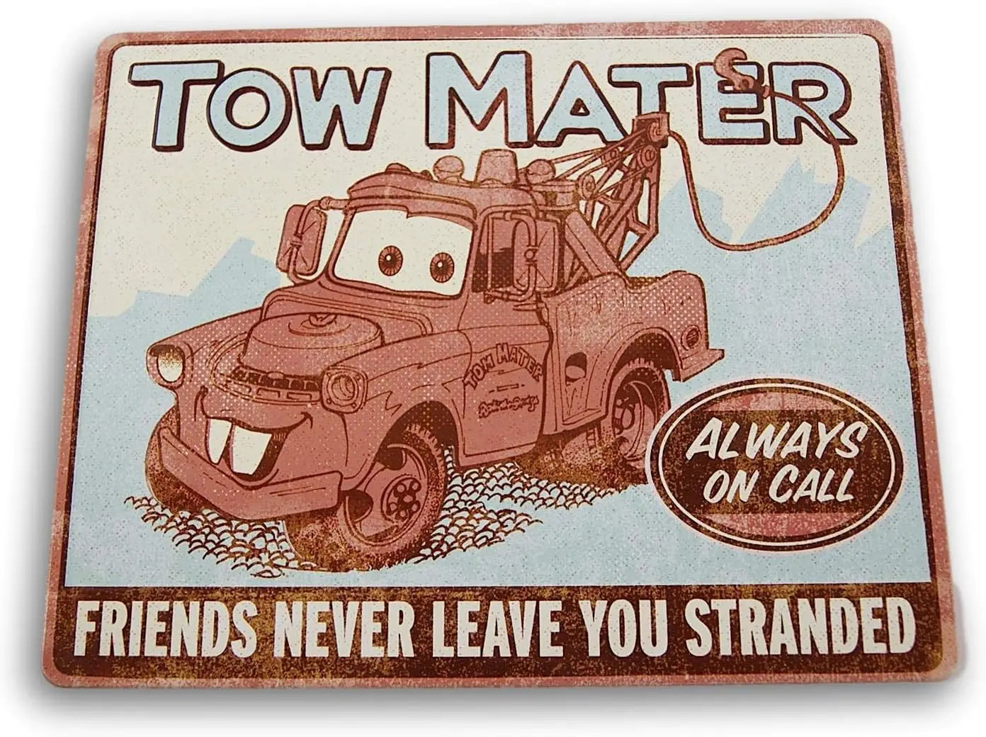 Plaque Décorative Cars en Métal - Tow Mater