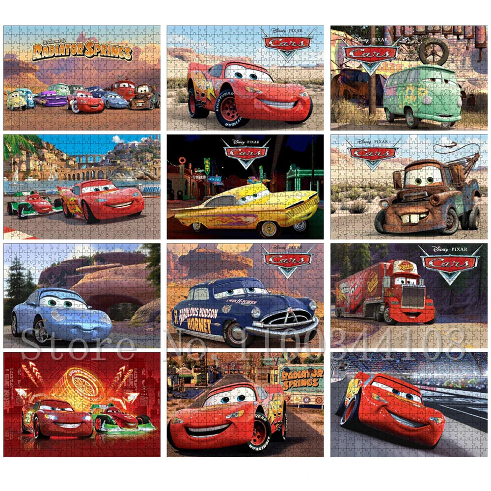 Puzzle Cars McQueen et Francesco sur Circuit