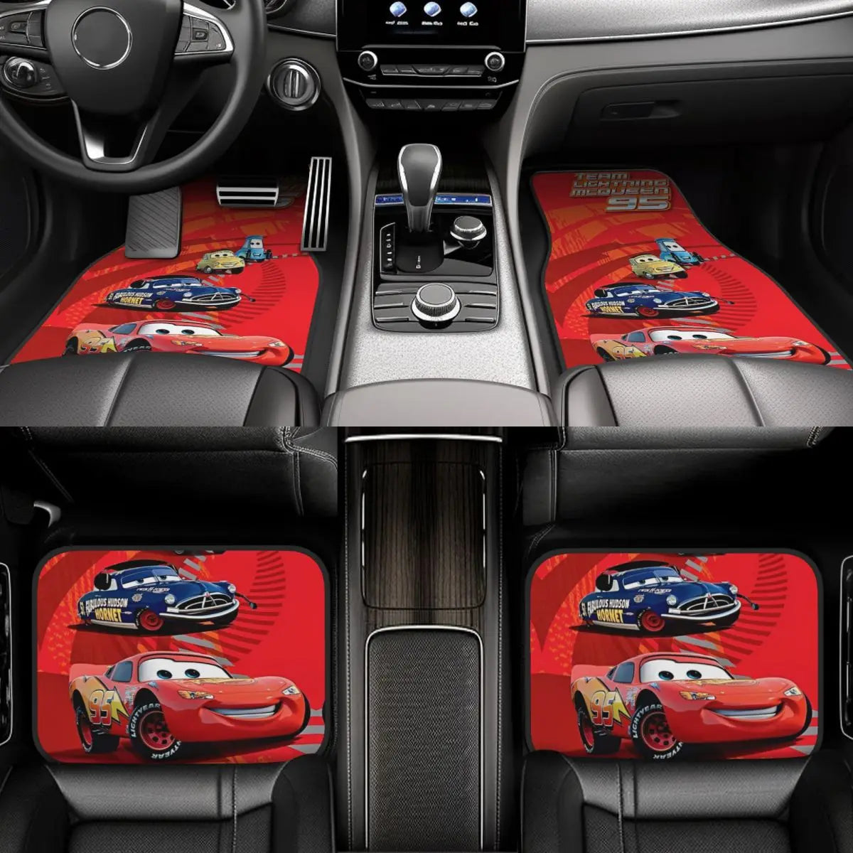 Tapis de Sol Cars pour Voiture - McQueen 95 Vintage