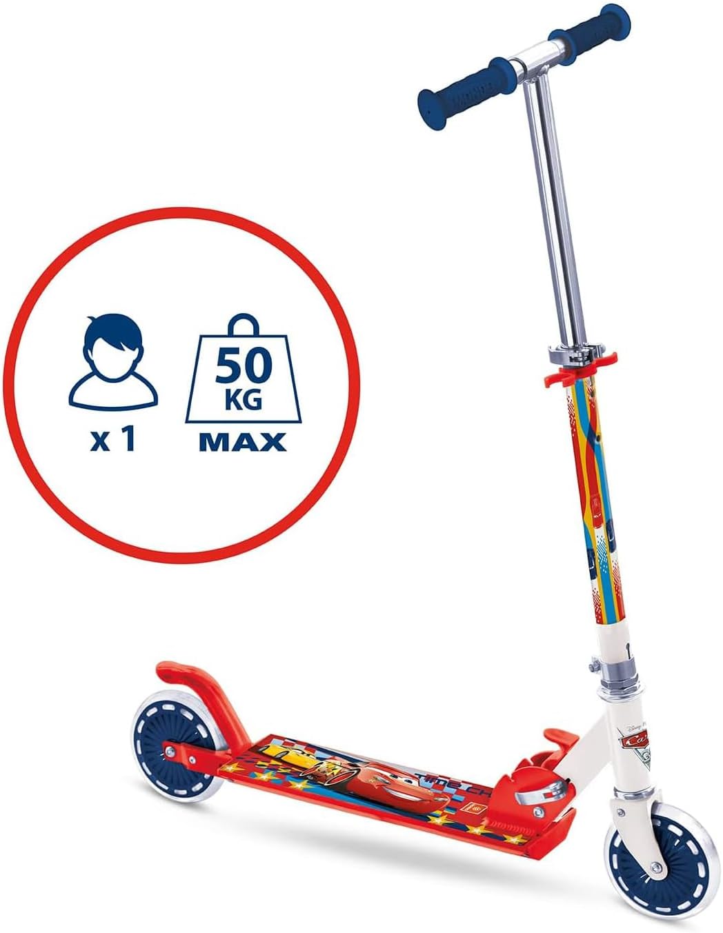 Trottinette Cars Pliable - McQueen et Cruz